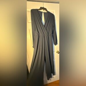 Love Culture Navy Wide Leg Jumpsuit